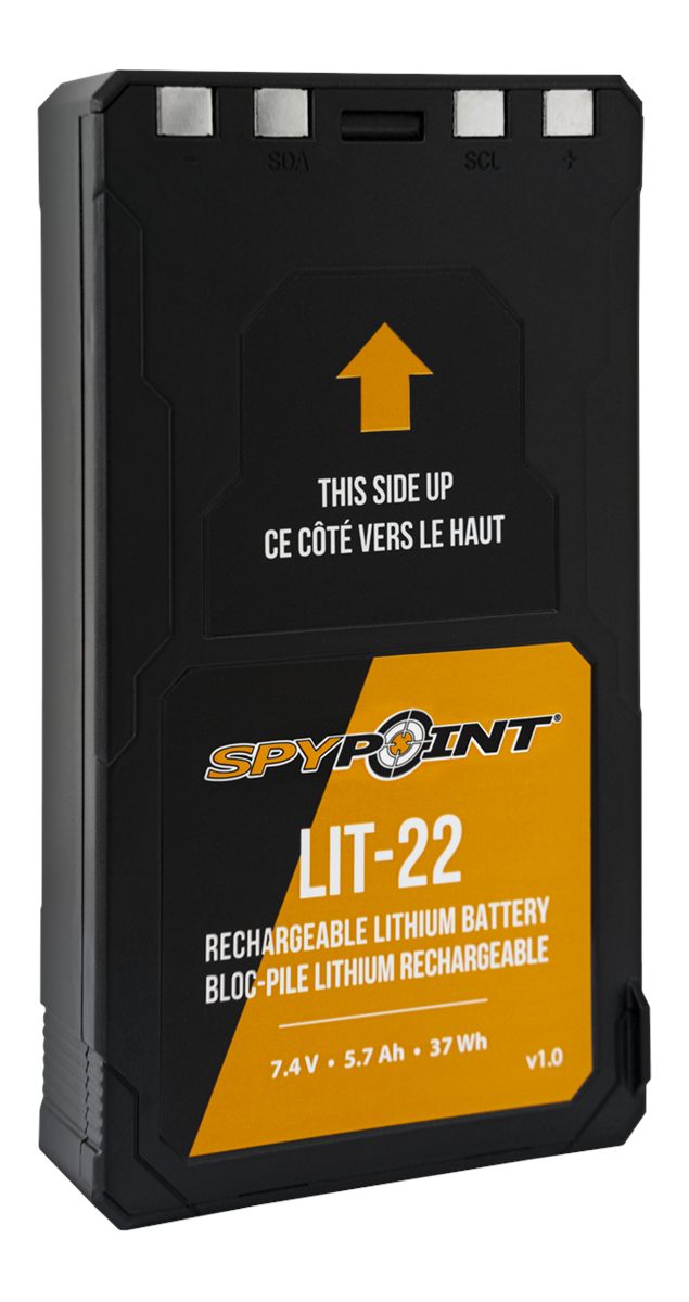 Spypoint 05549 LIT-22 Rechargeable Battery Pack Black 7.4 Volts