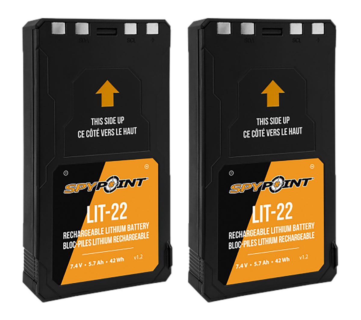 Spypoint 05538 LIT-22 Rechargeable Battery Pack Black 7.4 Volts (2) Single