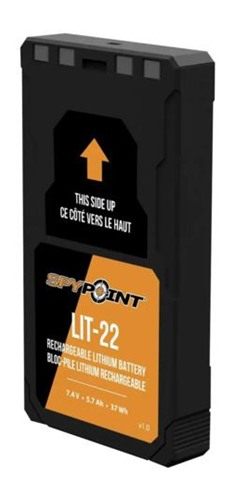 Spypoint 05538 LIT-22 Rechargeable Battery Pack Black 7.4 Volts (2) Single view 2