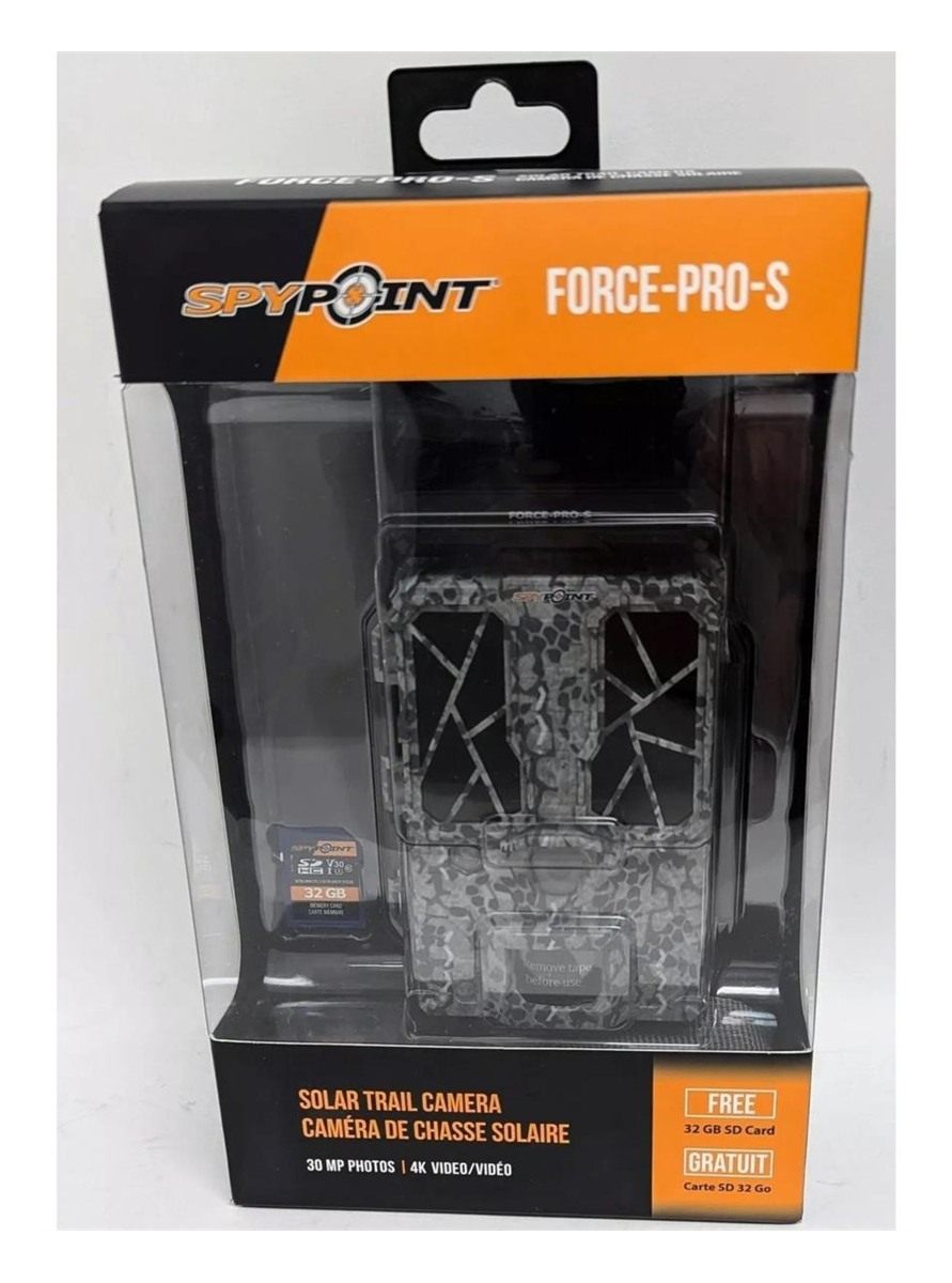 SPYPOINT TRAIL CAM FORCE PRO-S 2.0 SOLAR 4K W/ 32GB SD CARD view 2