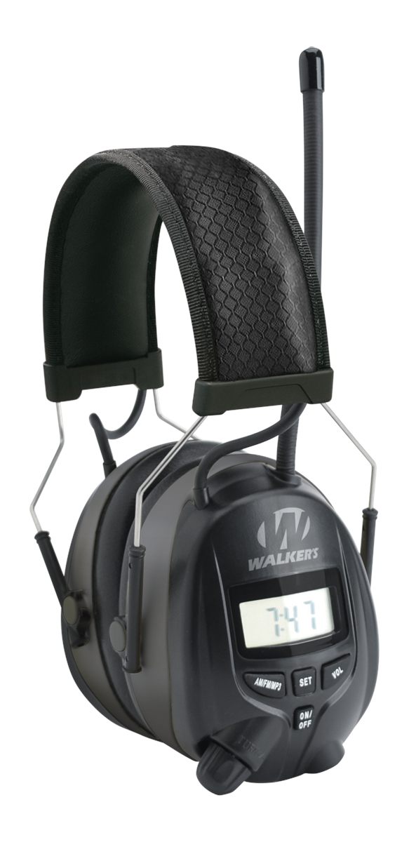 Walker's Digital AM/FM Radio Muff - 25dB Noise Reduction Rating Hunting Sho