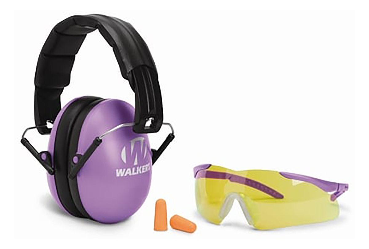 Walker's Youth and Women's Passive muff Glasses combo, Purple
