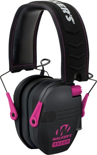 Walker's Game Ear Razor Slim Electronic Muff, Pink view 3