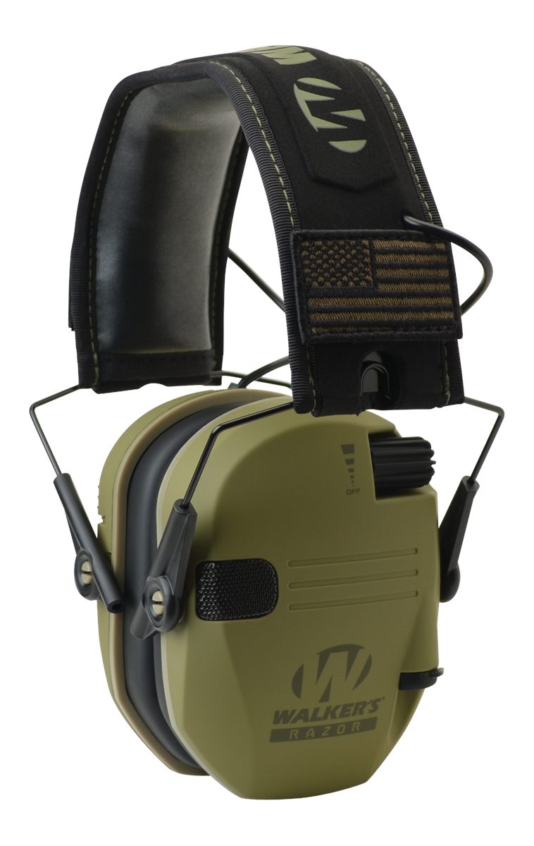 GSM Outdoors Walker's GWPRSEMPAT Razor Patriot 23 dB Over the Head OD Green