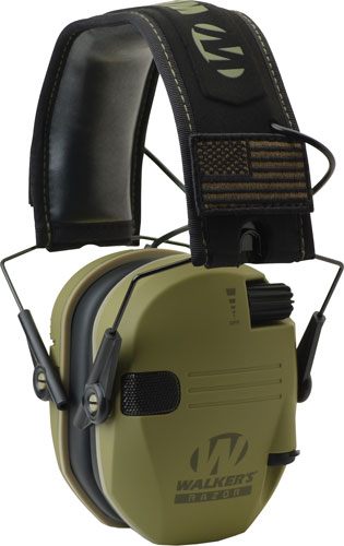 GSM Outdoors Walker's GWPRSEMPAT Razor Patriot 23 dB Over the Head OD Green view 2