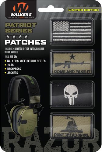 Walker's Razor Patriot Patch Kit Hook Loop Attachable Embroidery Design Set view 3