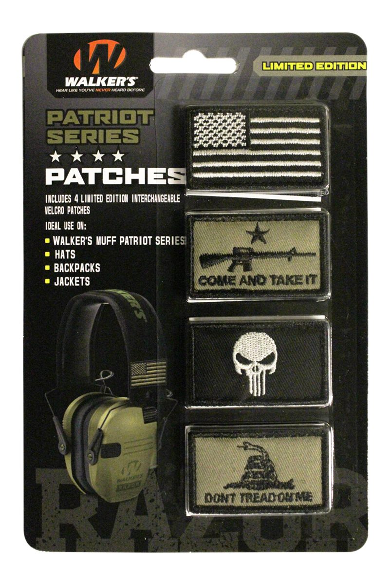 Walker's Razor Patriot Patch Kit Hook Loop Attachable Embroidery Design Set