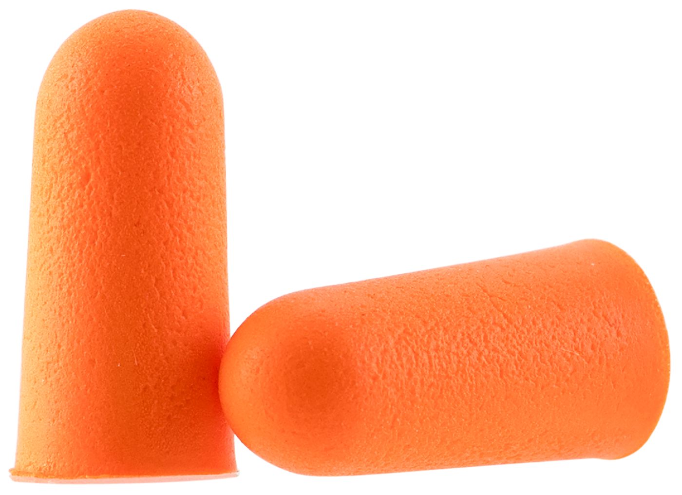 Walker's 7 Pairs Neon Orange Foam Ear Plugs with Black Aluminum Canister