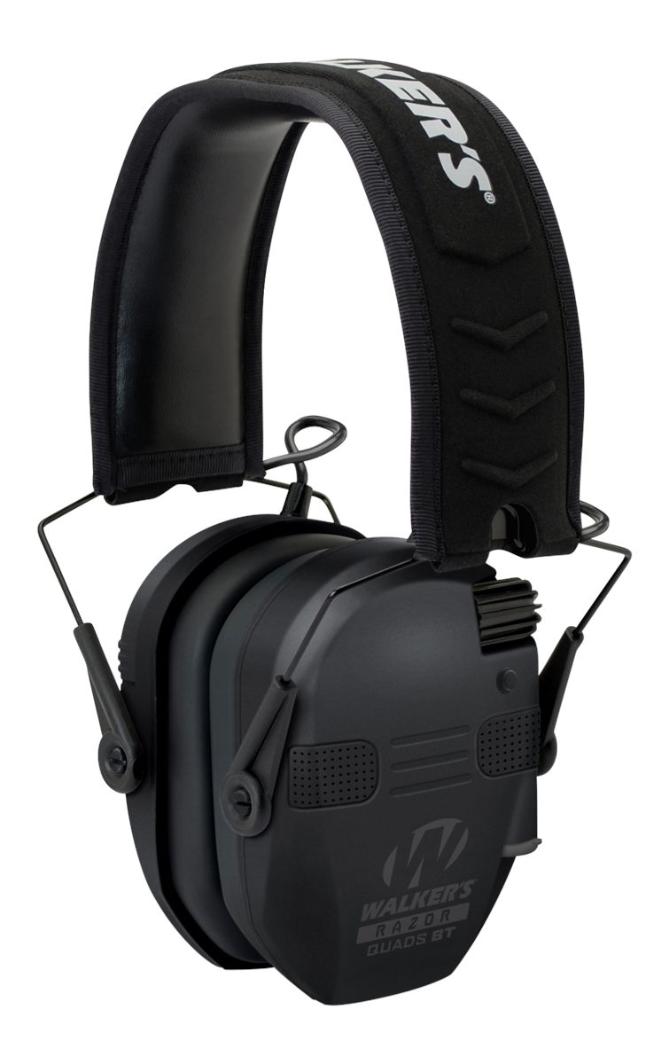 Walker's Razor Electronic Quad Muff w/ Bluetooth | 4 Mics 360-Degree Sound