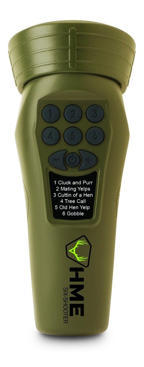HME Western Rivers Mantis Six Shooter Turkey Electronic Game Call - Compact