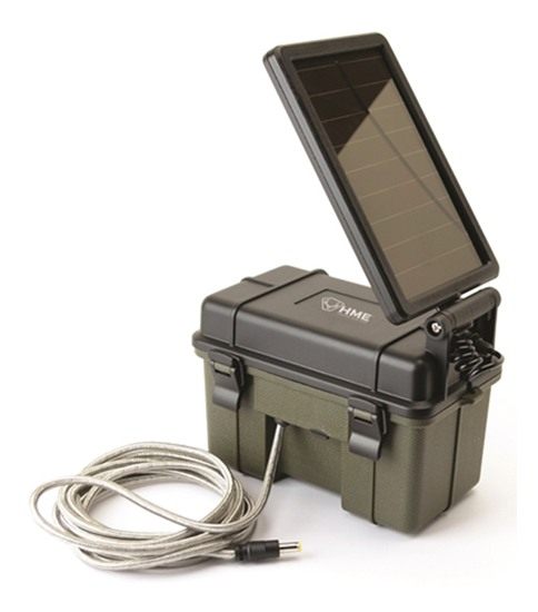 HME Trail Camera 12V/Solar Auxiliary Power Pack Durable Weather-Resistant H