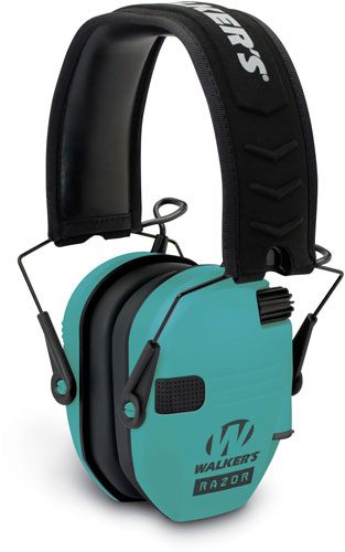 Walker's Razor Slim GWP-RSEM-LTL Electronic Muff Light Teal, 2 'AAA' Batter view 3