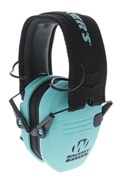 Walker's Razor Slim GWP-RSEM-LTL Electronic Muff Light Teal, 2 'AAA' Batter view 4