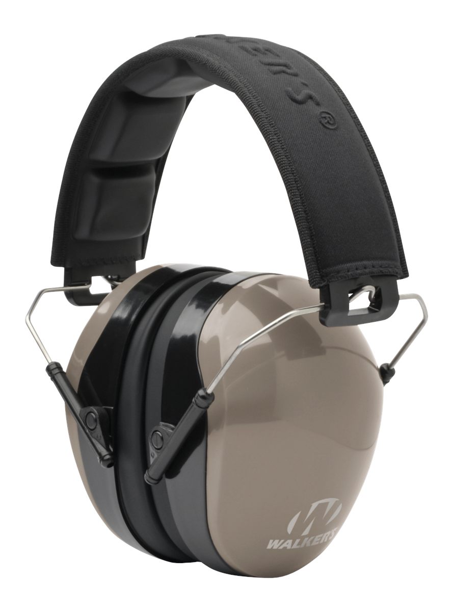 Walker's Dual Colored Passive Muff - Compact Folding Lightweight 26dB NRR H