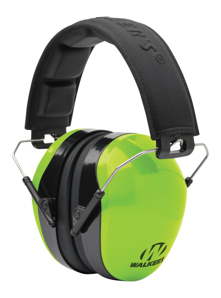 Walker's Dual Colored Passive Muff - Compact Folding Lightweight 26dB NRR H