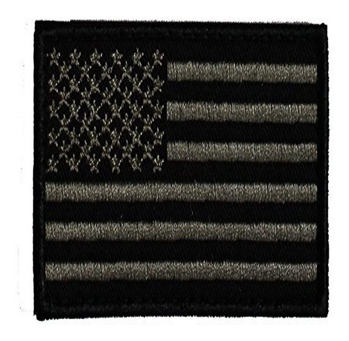 HME SME Patch US Flag Black, 3in x 2in
