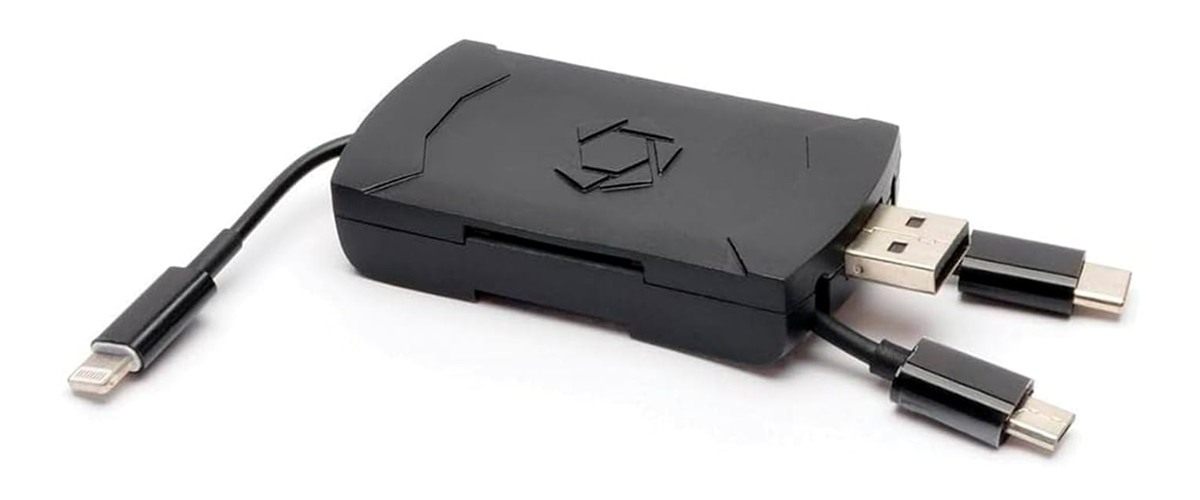 Stealth Cam 4-in-1 Card Reader for iOS Android Phone Tablet PC USB-C/MicroU