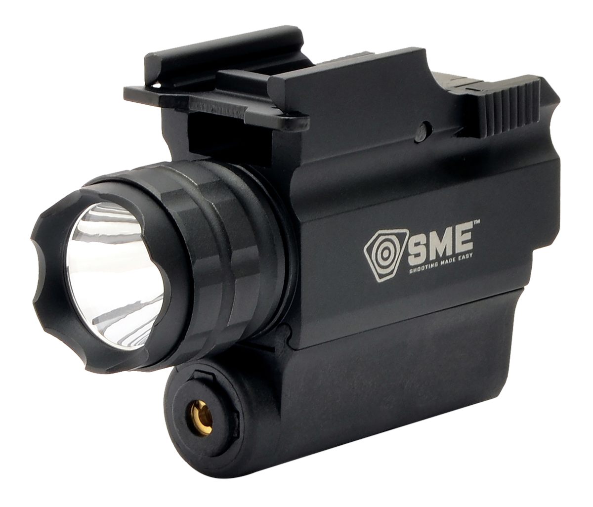 GSM Outdoors SME Compact Tactical Handgun LED Light/Laser Combo Black 250 L
