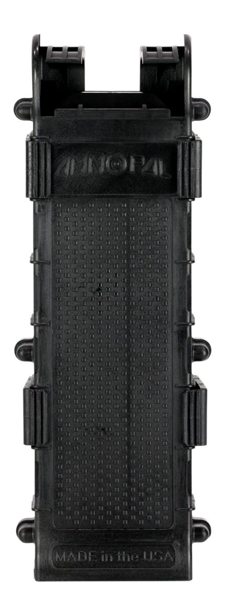 SME AmmoPal Versatile Durable High-Impact PVC UV-Resistant Ambidextrous 12 Gauge Up to 10 Shotgun Shell Dispenser with Adjustable Mounting System, Black view 2