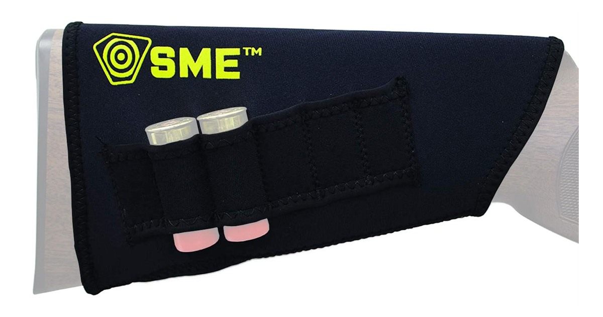 SME Rifle Stock Riser with Shell Loops | Durable Neoprene Rubber Back Versa view 2