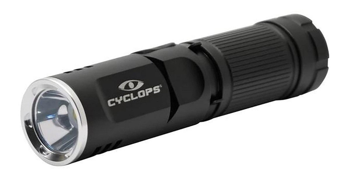 Cyclops 400 Lumens Pocket Rechargeable Flex Flashlight with Swivel Head for