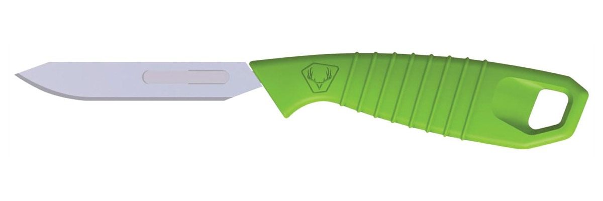 HME Lightweight Pocket Fixed Stainless Steel Replacement Blade Knife with 5