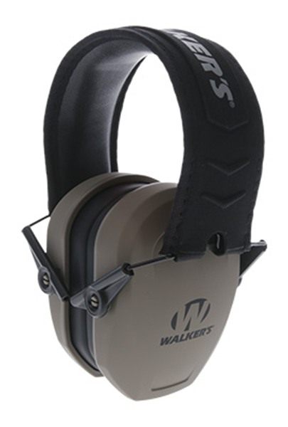 Walker's Razor Slim Passive Earmuff - Ultra Low-Profile Earcups - Flat Dark view 2