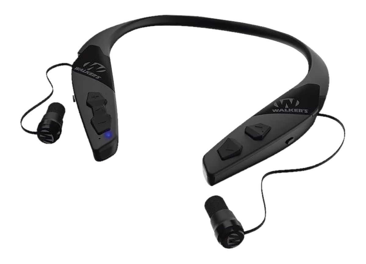 Walker's Game Ear Behind The Neck Bluetooth Hearing Enhancer, Black