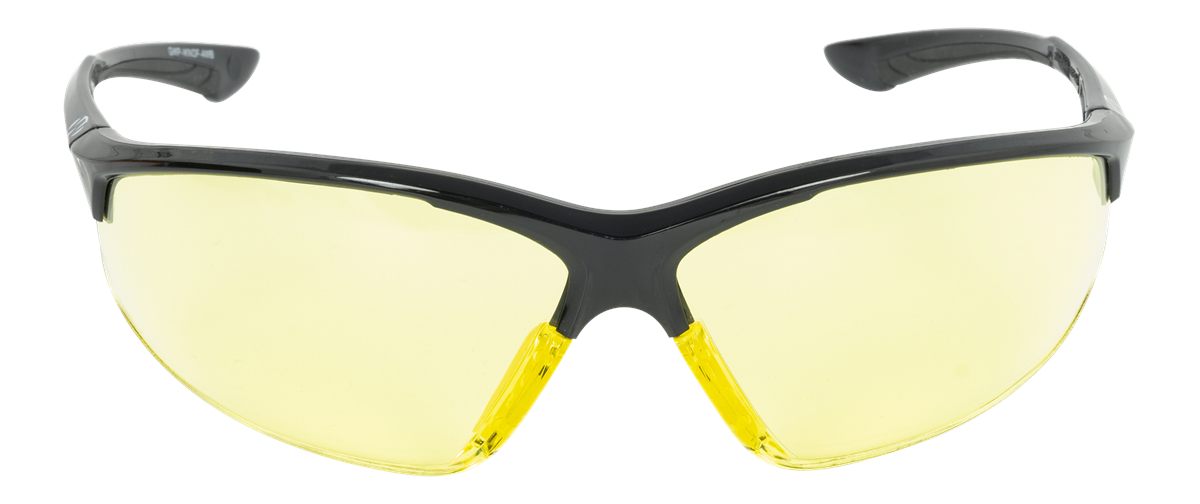 Walker's Tanker Open Shooting Glasses Amber w/Case