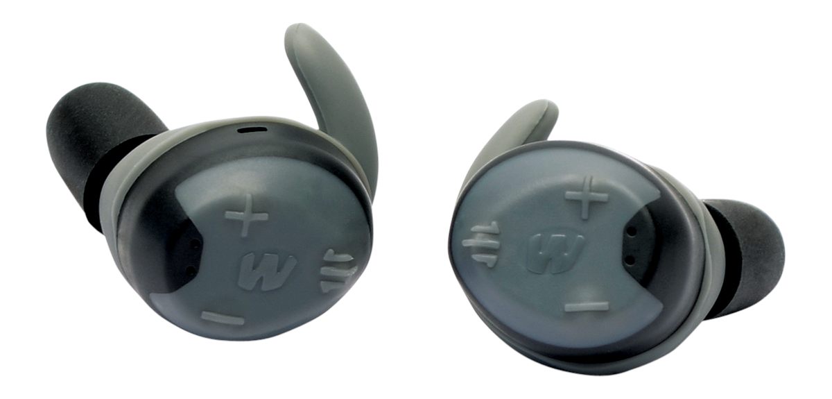 GSM Outdoors Walker's GWP-SLCRRC2 Silencer 2.0 Polymer 26 dB In The Ear Gra