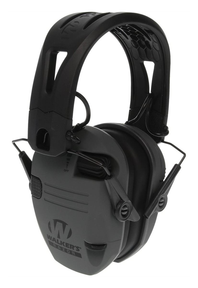 Walker's Gwprsemrhbgy Razor Tacti-Grip 23 dB Over the Head Battleship Gray/ view 3
