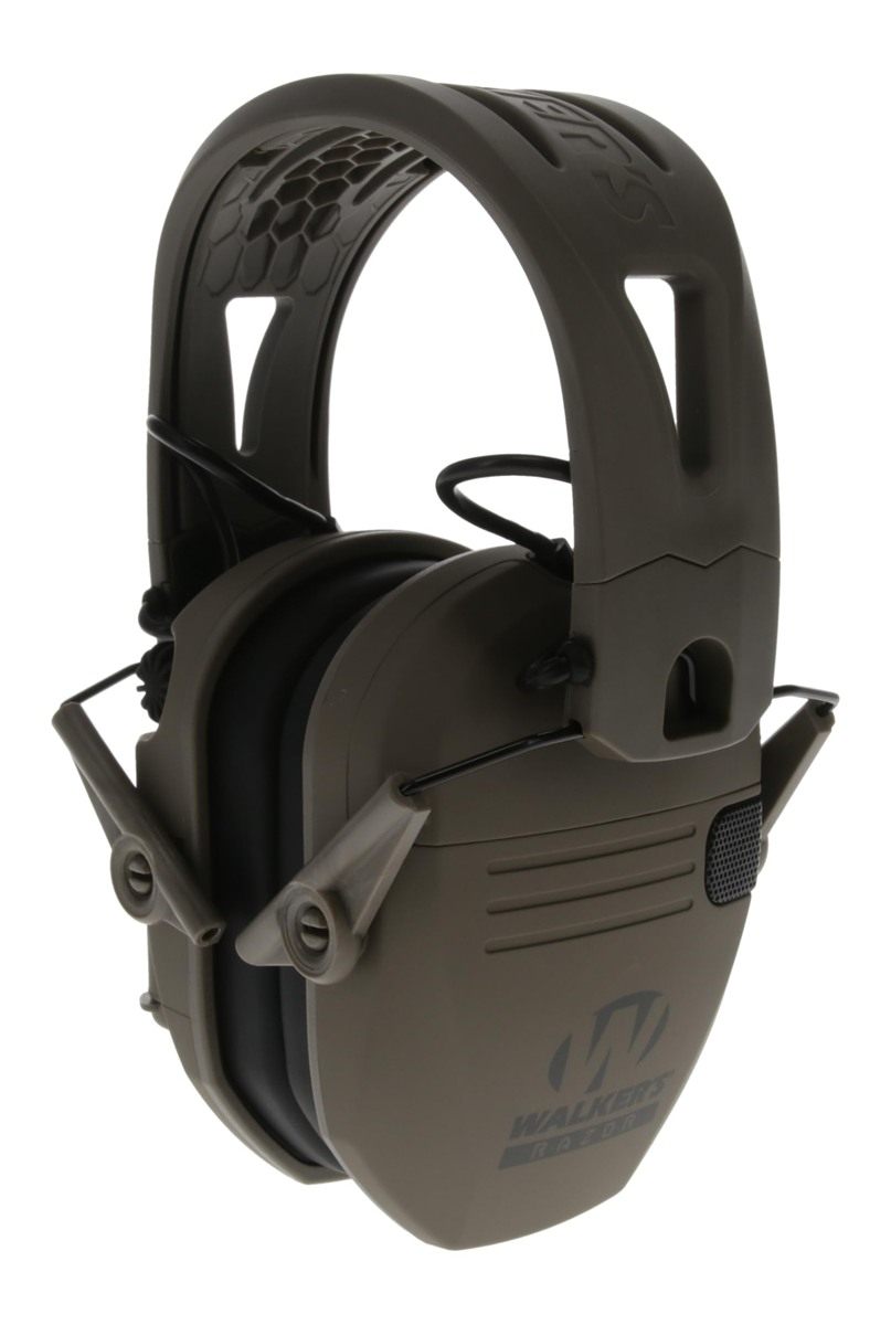 Walker's Razor Tacti-Grip Earmuffs- Mega Flat Dark Earth, High Performance view 2