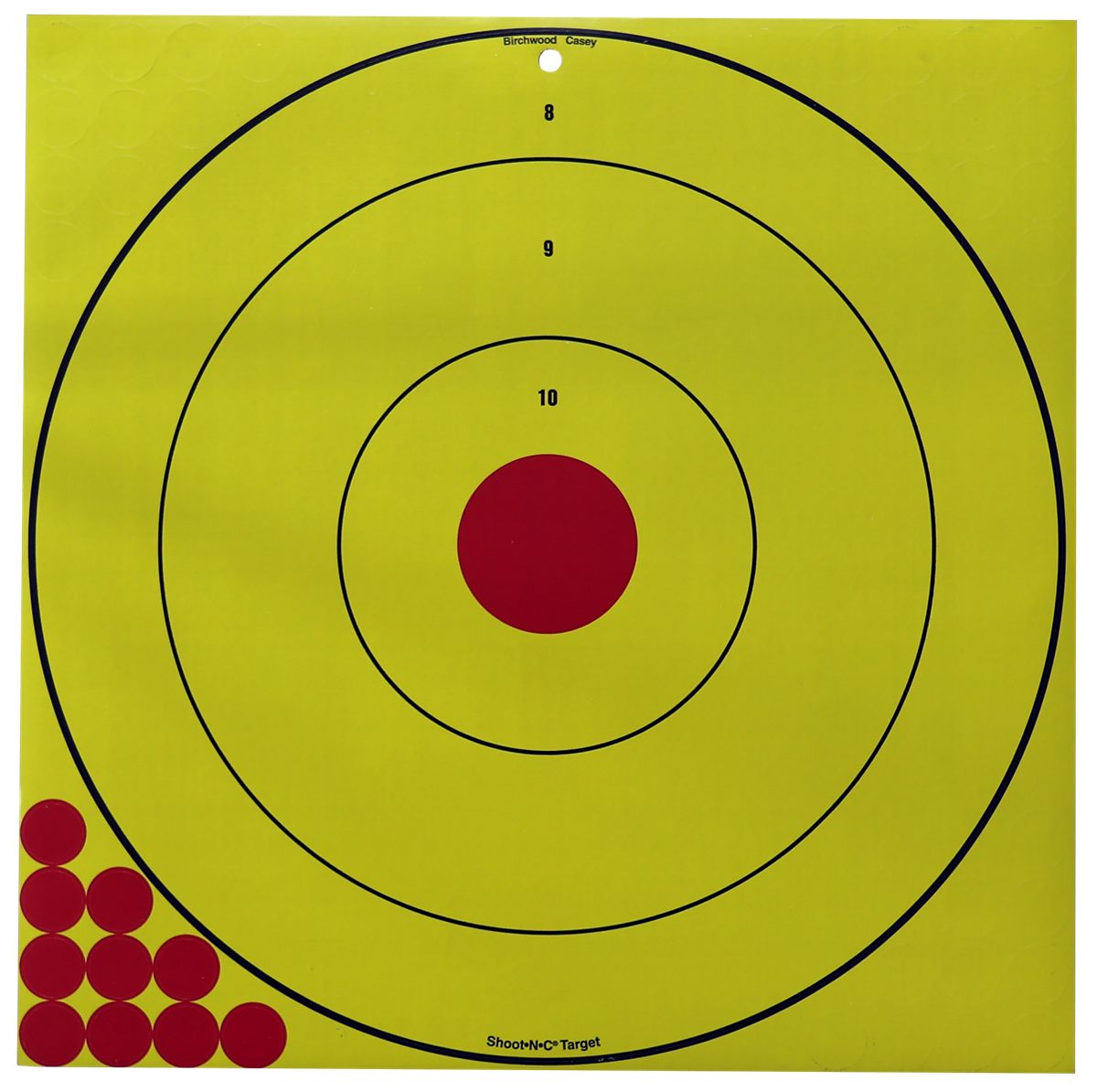 Birchwood Casey Shoot-N-C Long Range Bullseye Always Flat Adhesive Back Tra