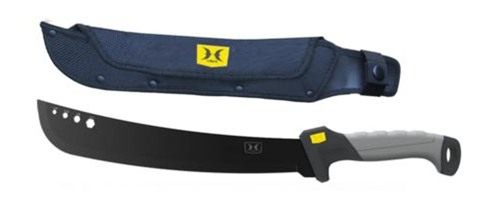 Gsm Hawk Machete 15in Blade Black with Nylon Sheath