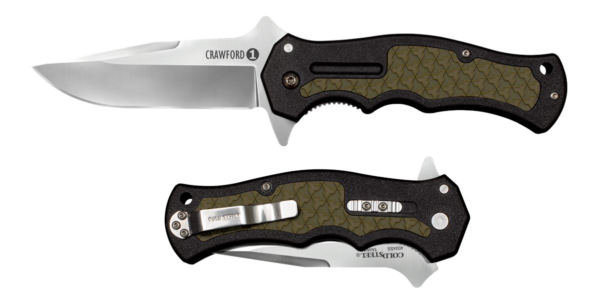 Cold Steel CS20MWCZ Crawford 1 3.50in Folding Plain Clip Point 4034 Stainle