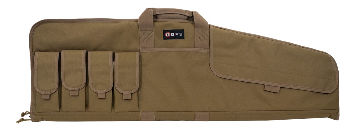 GPS Bags SRC42FDE Single Rifle Case Flat Dark Earth 600D Polyester w/ Mag P