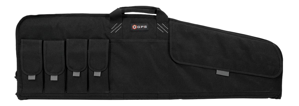 GPS Bags SRC42 Single Rifle Case Black 600D Polyester w/ Mag Pouch Lockable