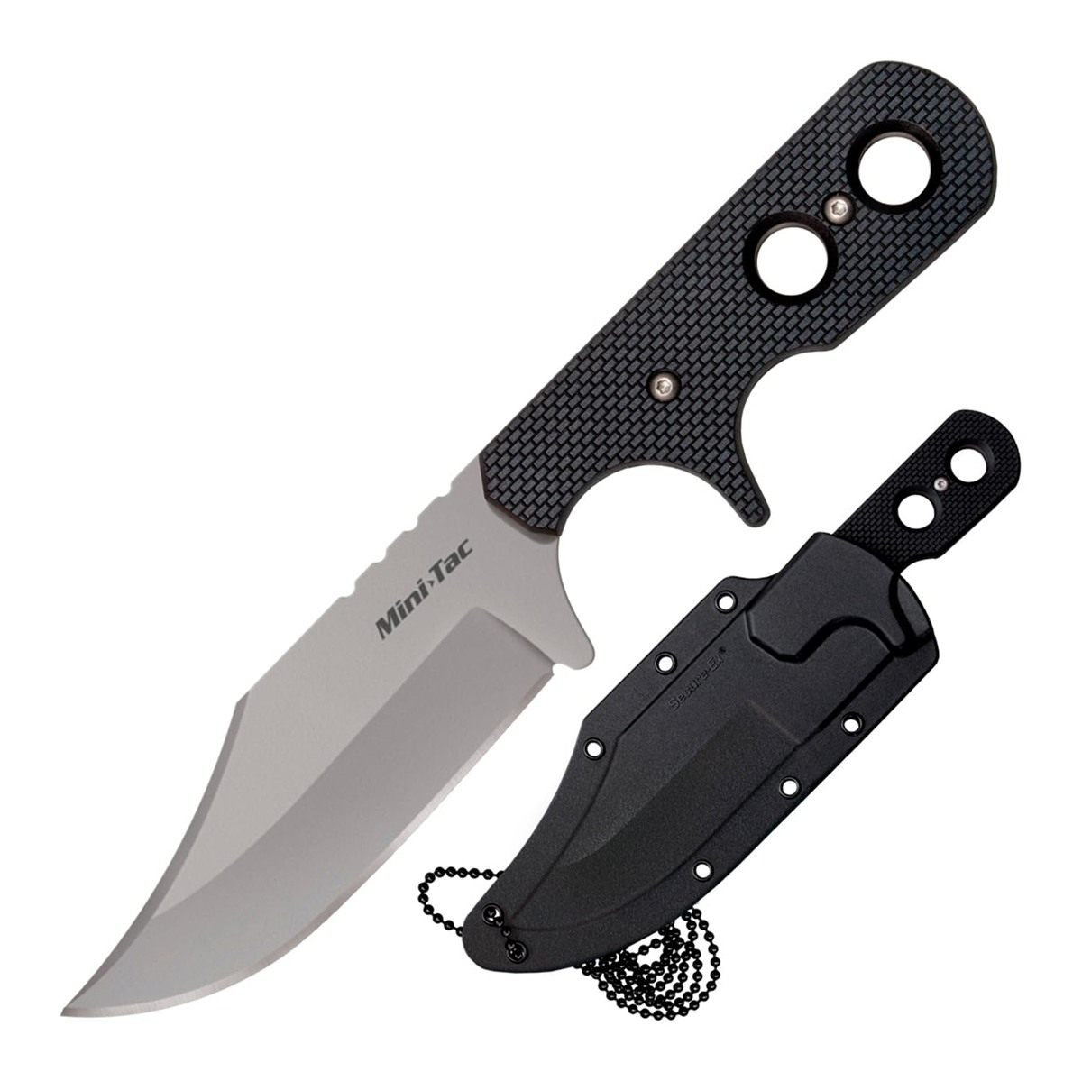Cold Steel Mini Tac Bowie 3-5/8in Lightweight Durable 8 Cr13 MoV Stainless