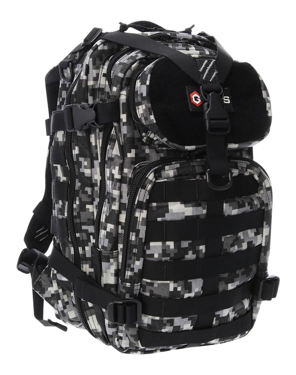 GPS Bags T1611BOBGD Bugout Tactical Gray Digital 600D Polyester 2 Handguns