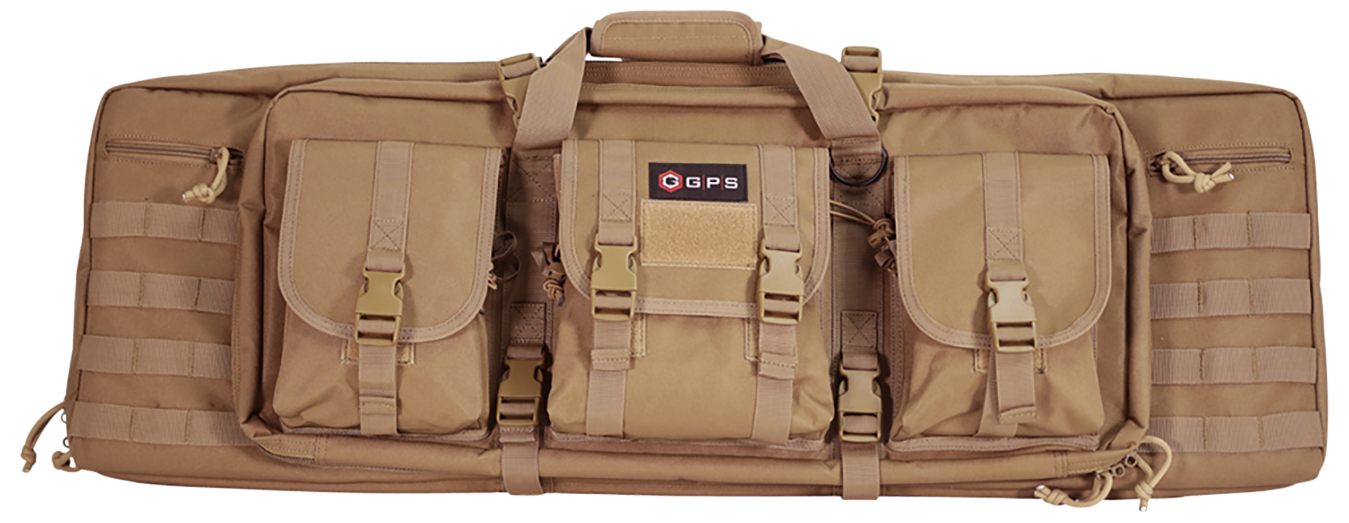 GPS Bags DRC36FDE Double Rifle Case 36in Flat Dark Earth 600D Polyester w/