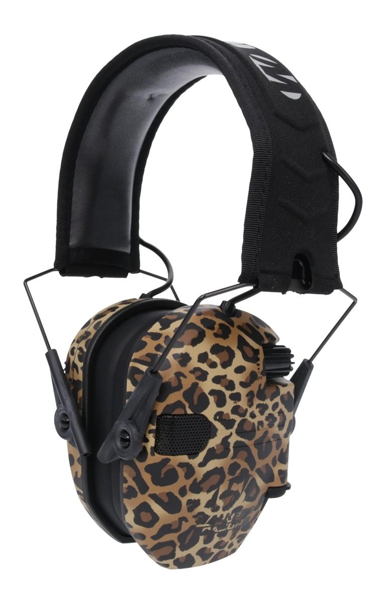 Walker's Razor Slim Electronic MUFF - Leopard Print