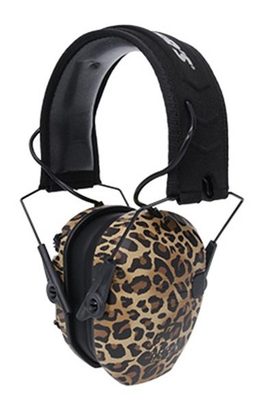 Walker's Razor Slim Electronic MUFF - Leopard Print view 2