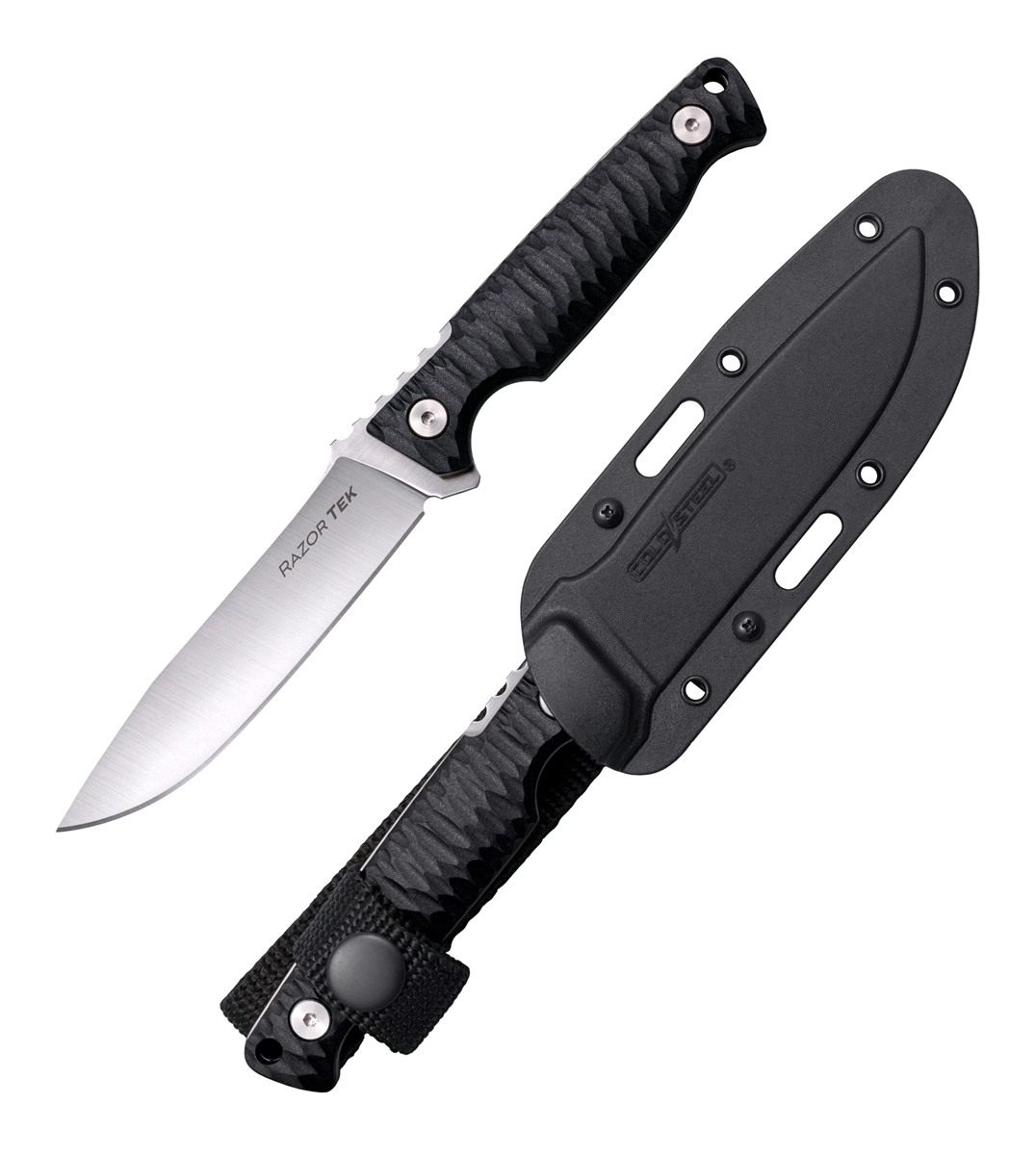 Cold Steel Razor Tek 4in 4116 Stainless Clip Point Fixed Blade EDC Outdoor
