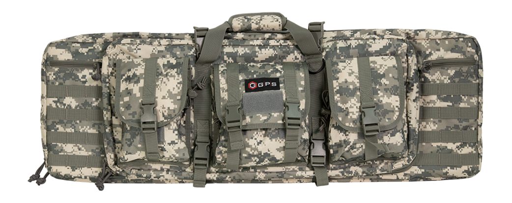 GPS Bags DRC36ACU Double Rifle Case 36in A-Tacs AU 600D Polyester w/ 2 Padd