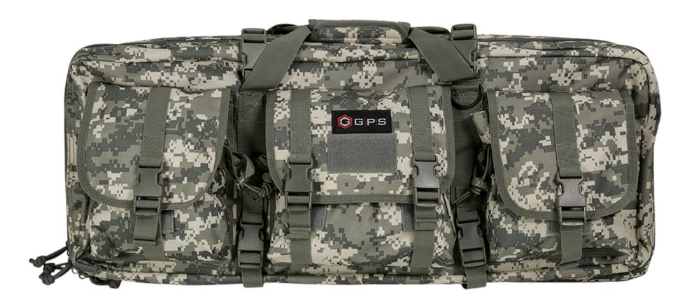 G Outdoors GPS Bags DRC28ACU Double Rifle Case A-Tacs AU 600D Polyester w/