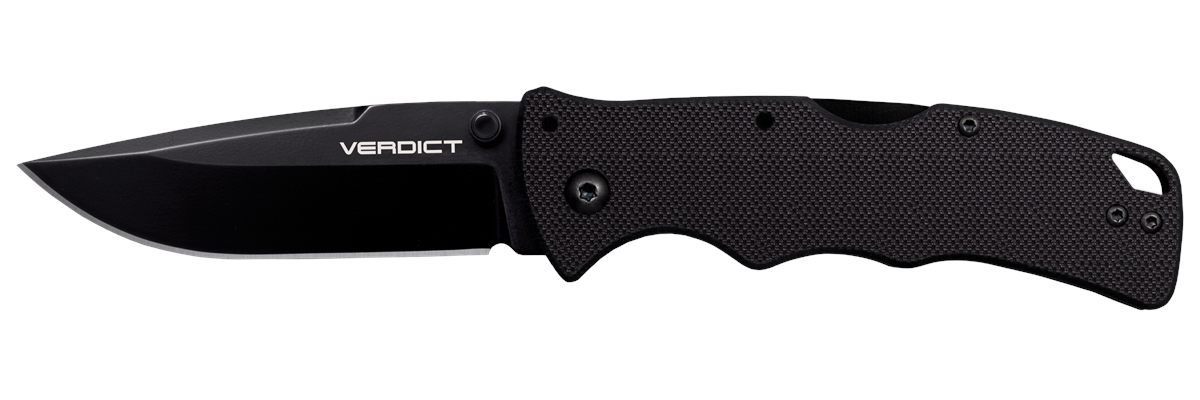 Cold Steel CSFLC3SP10A Verdict 3in Folding Spear Point Plain Black Matte AU