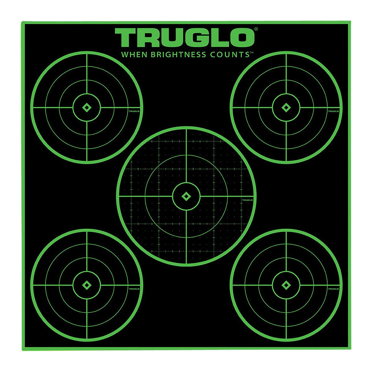 Truglo Tru-See 5-Bull 12X12 Bright Fluorescent Self-Adhesive High-Visible R