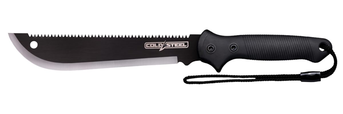 Cold Steel CSMAAXIS Axis 11in Carbon Blade, Black Textured Rubber Handle, 1