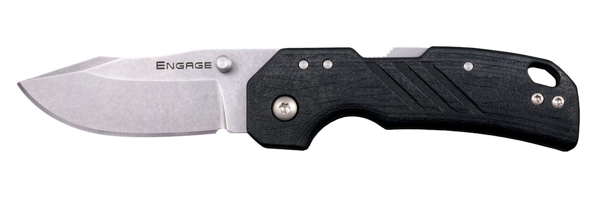 Cold Steel 2.5' Engage / Clip Point Blade / 3MM Thick / 4116SS W/Stonewashe