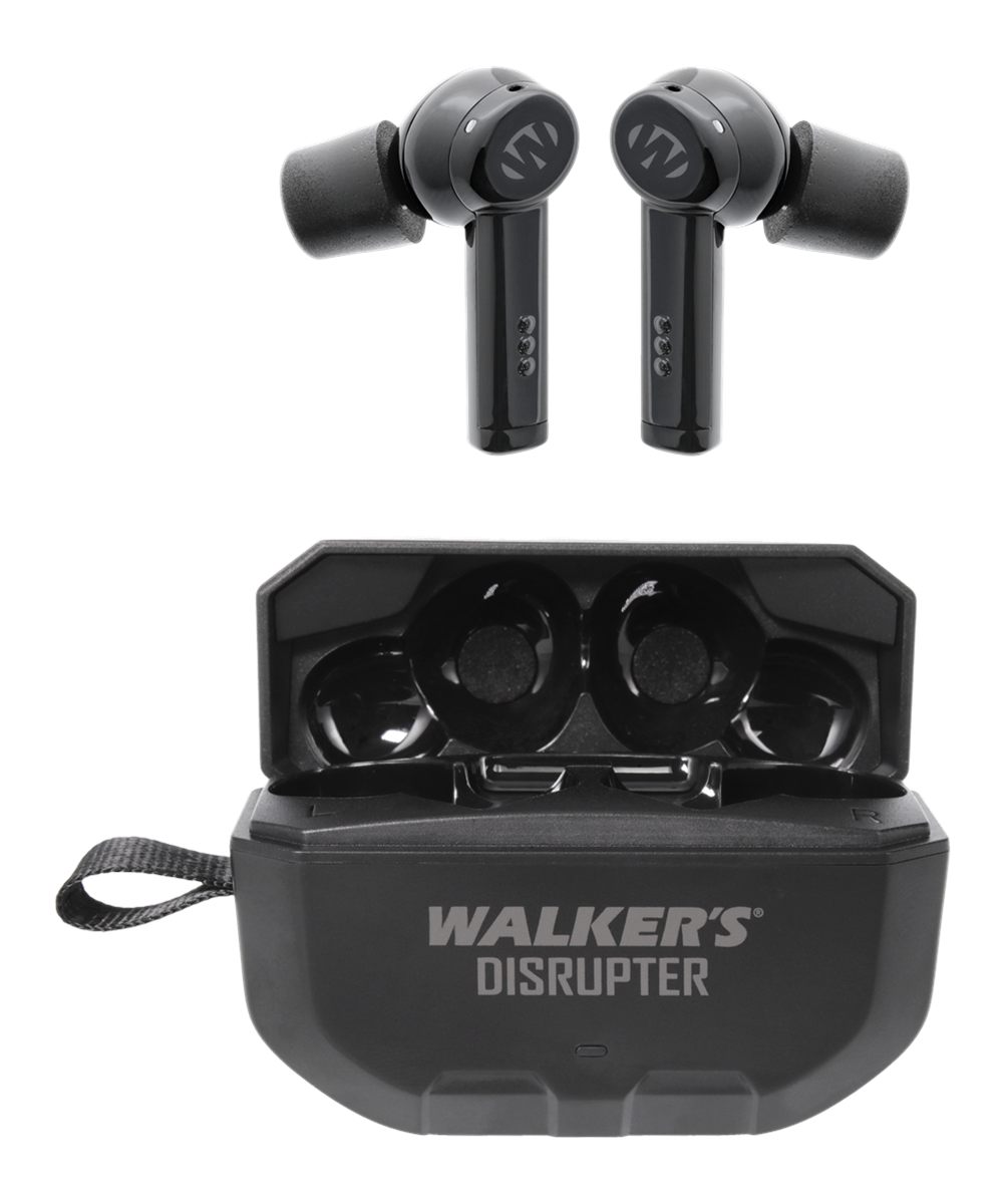 Walker's Disrupter Bluetooth Earbuds - Hunting Range Shooting Active Lifest